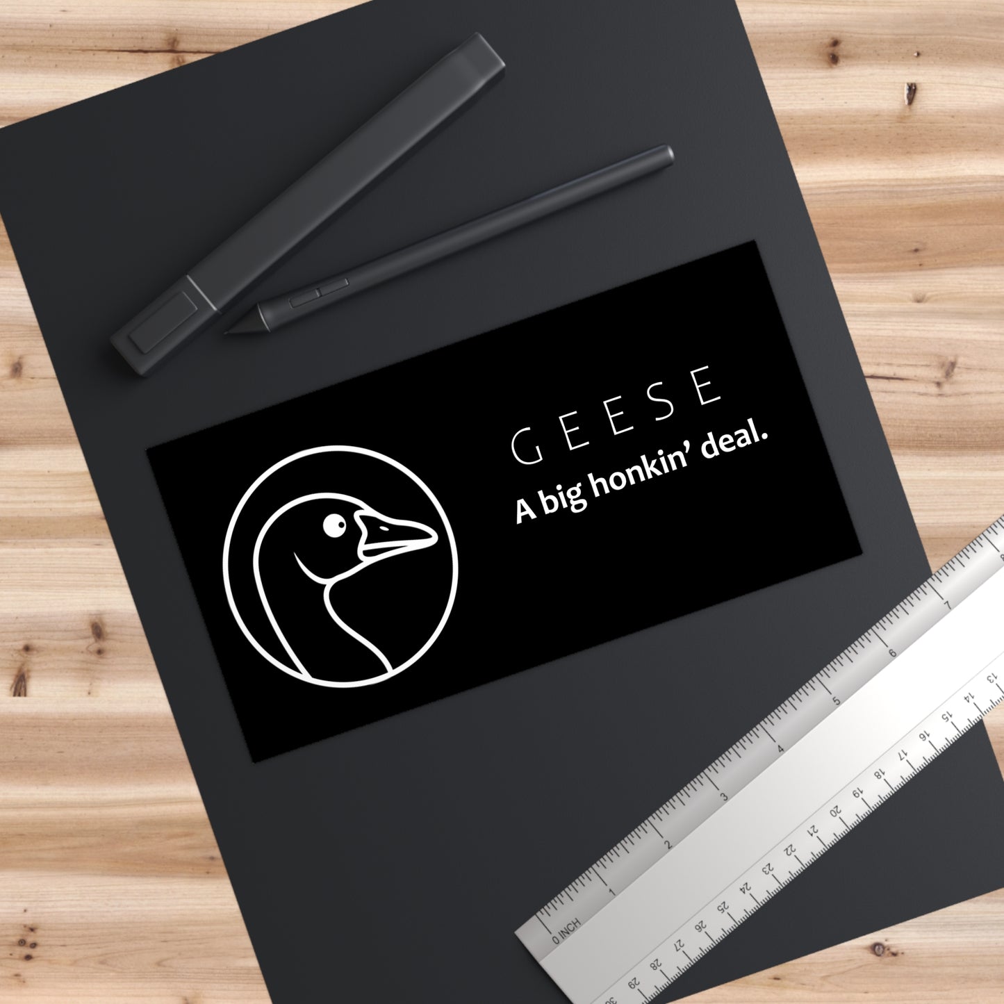 "Big honkin' deal" goose sticker