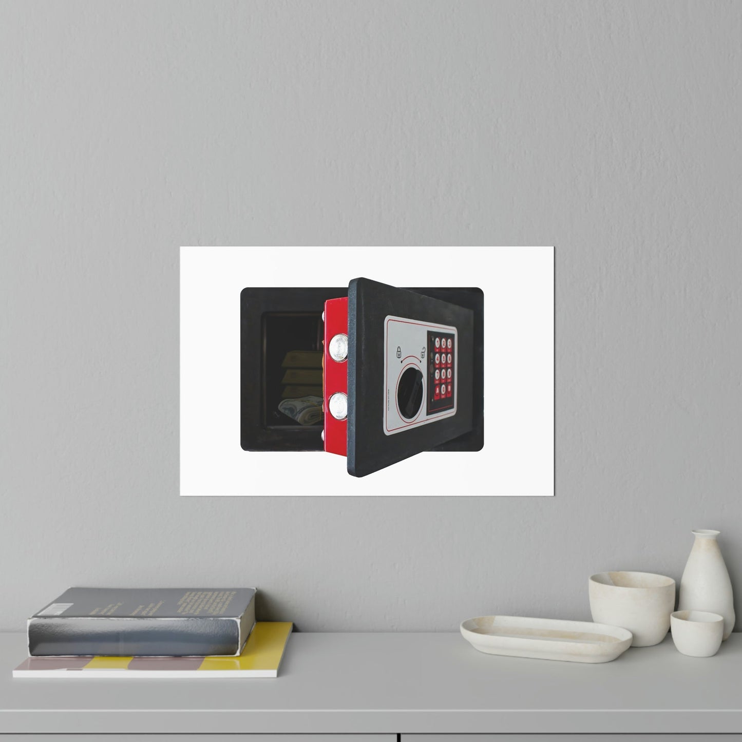 The Wall-Safe Wall Safe - Black version (horizontal)