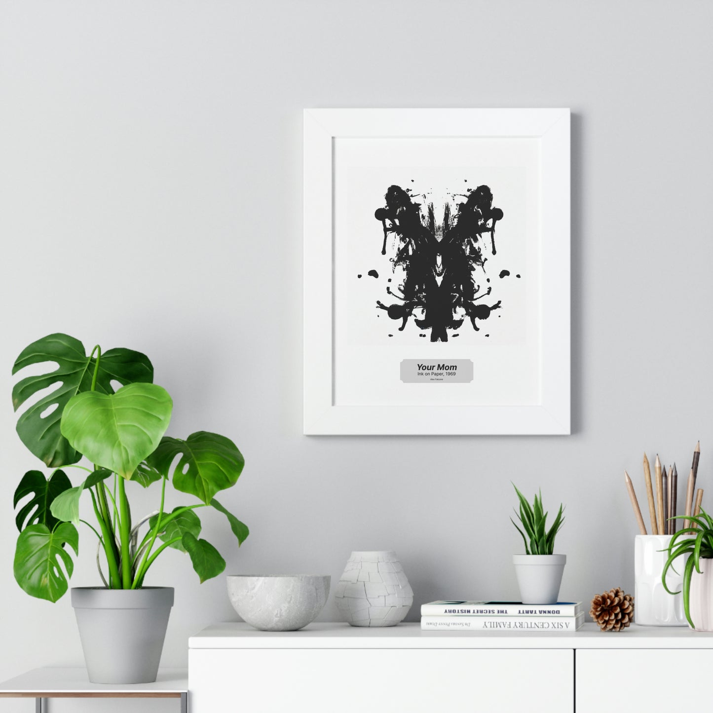 Your mom - framed print