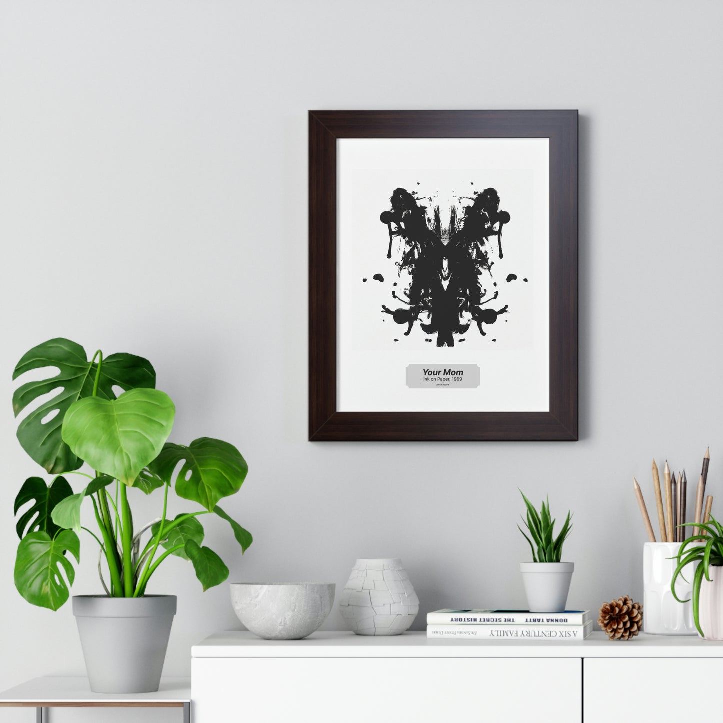 Your mom - framed print