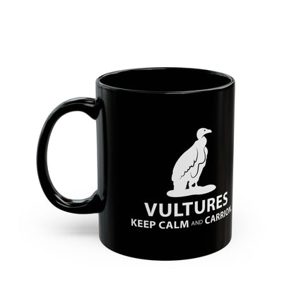 "Keep calm and carrion" Vulture mug