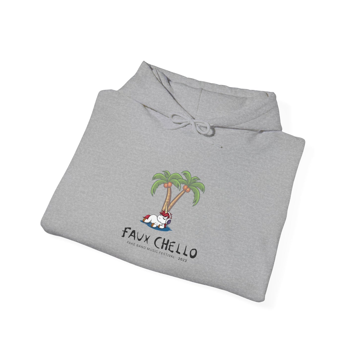 Faux Chello 2023 - Fake Band Festival Hooded Sweatshirt