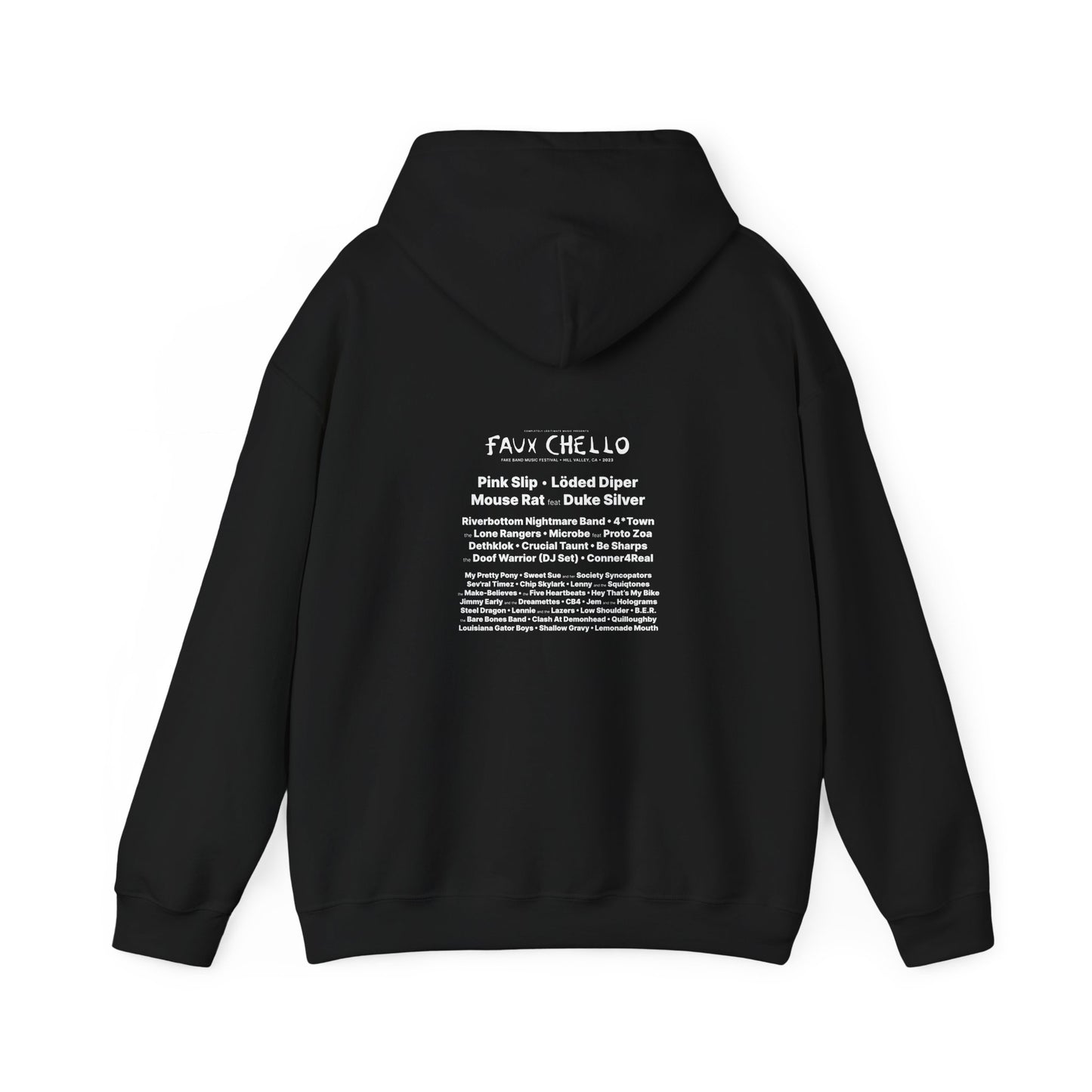 Faux Chello 2023 - Fake Band Festival Hooded Sweatshirt