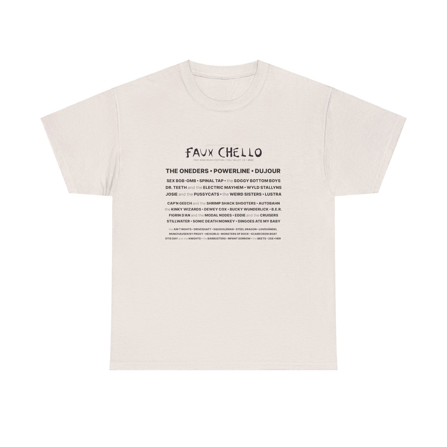 Faux Chello 22 Lineup Front Festival Shirt