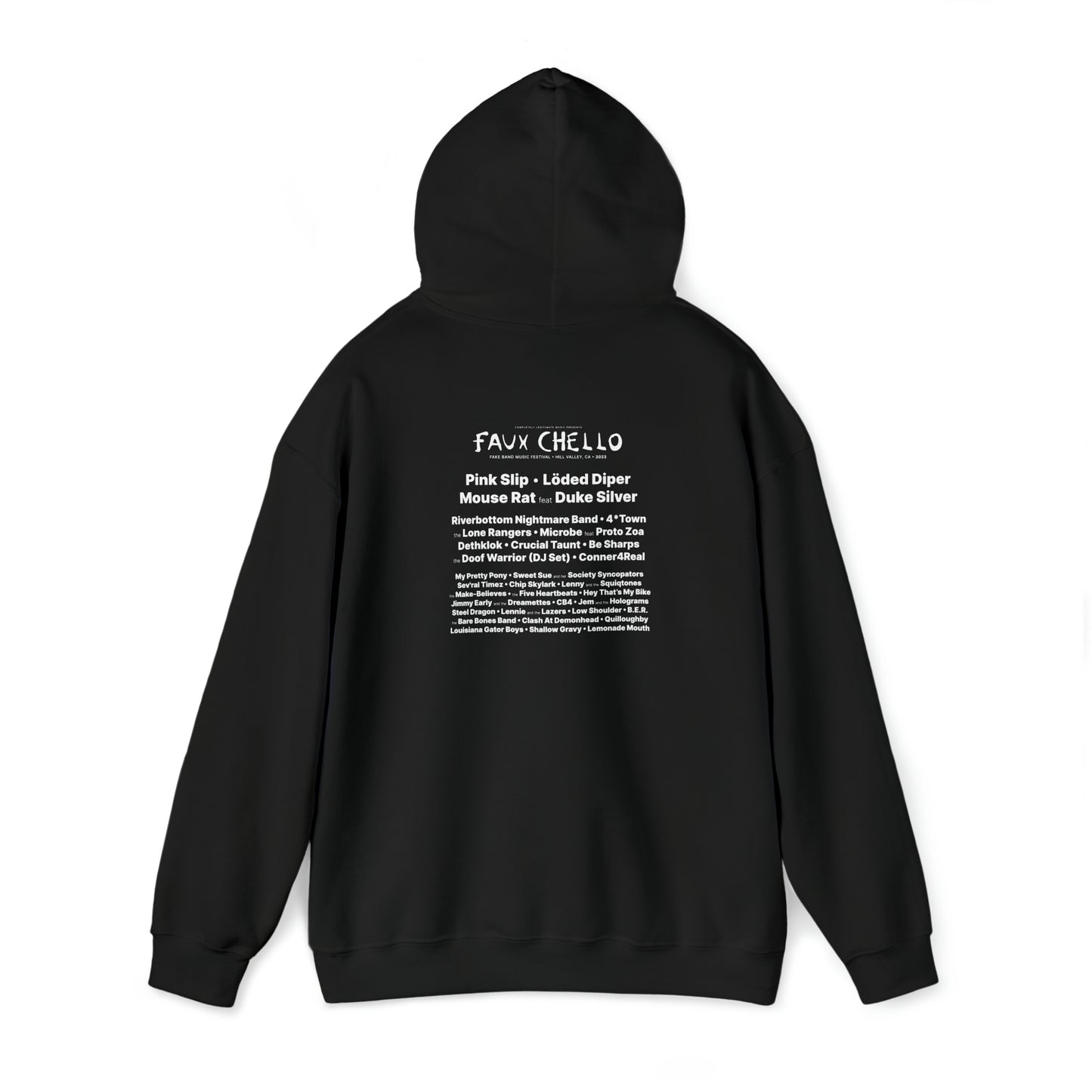 Faux Chello 2023 - Fake Band Festival Hooded Sweatshirt