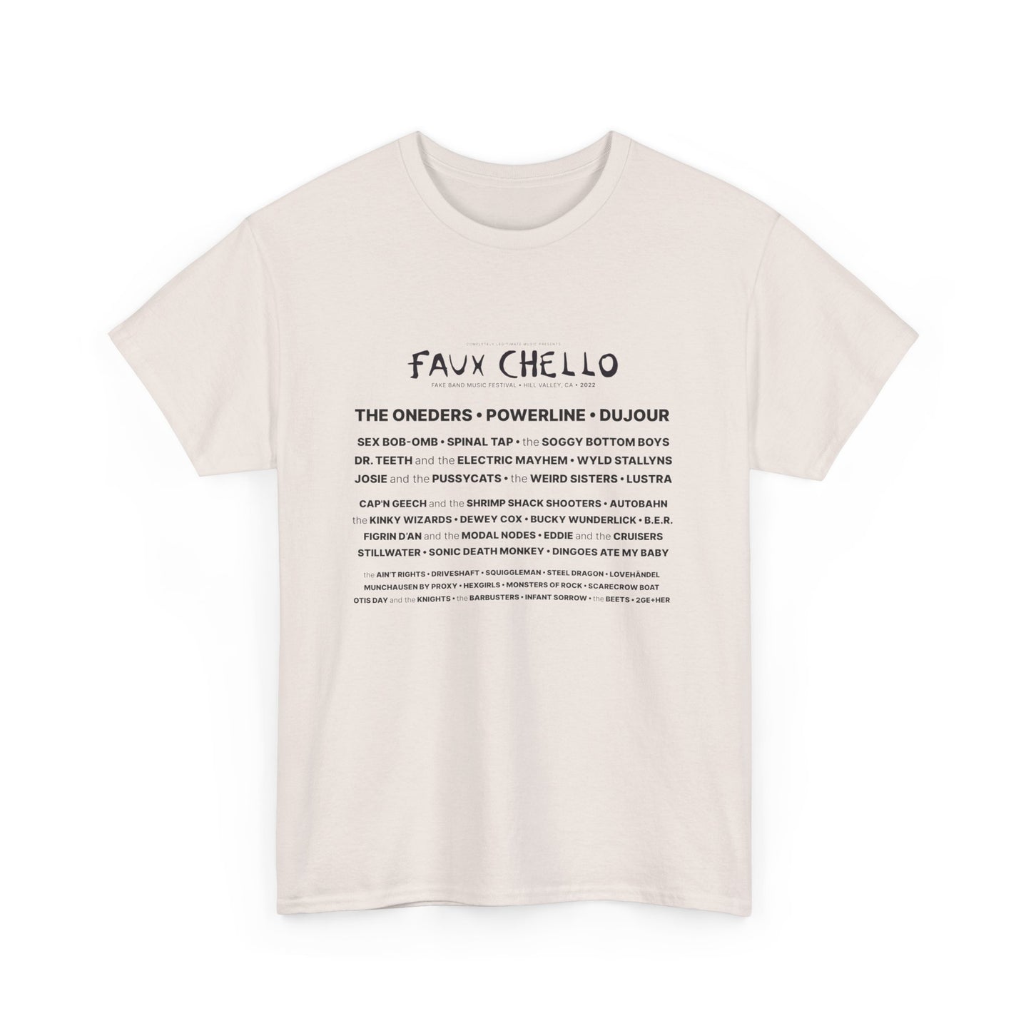 Faux Chello 22 Lineup Front Festival Shirt