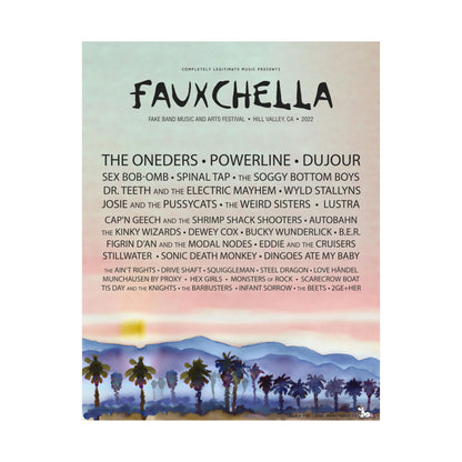 Fauxchella 22 Festival Poster