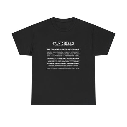 Faux Chello 22 Lineup Front Festival Shirt