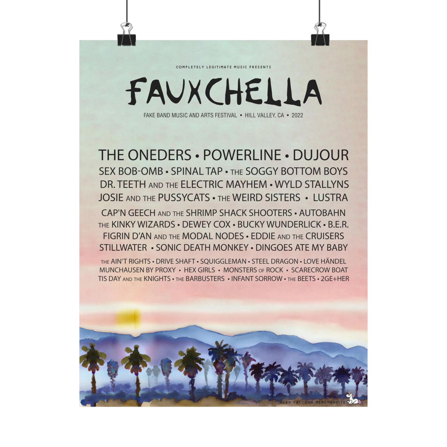 Fauxchella 22 Festival Poster