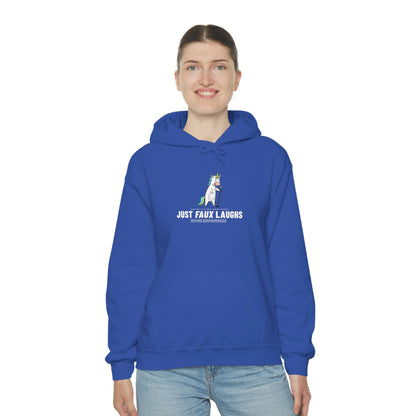 Just Faux Laughs 2023 - Fake Comedy Festival Hooded Sweatshirt