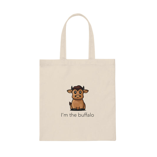 I'm the buffalo - canvas tote bag